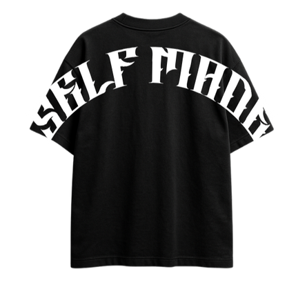 "SELF MADE" Black Tee